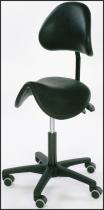 PRK160 - Zadelzit werkstoel met rugleuning